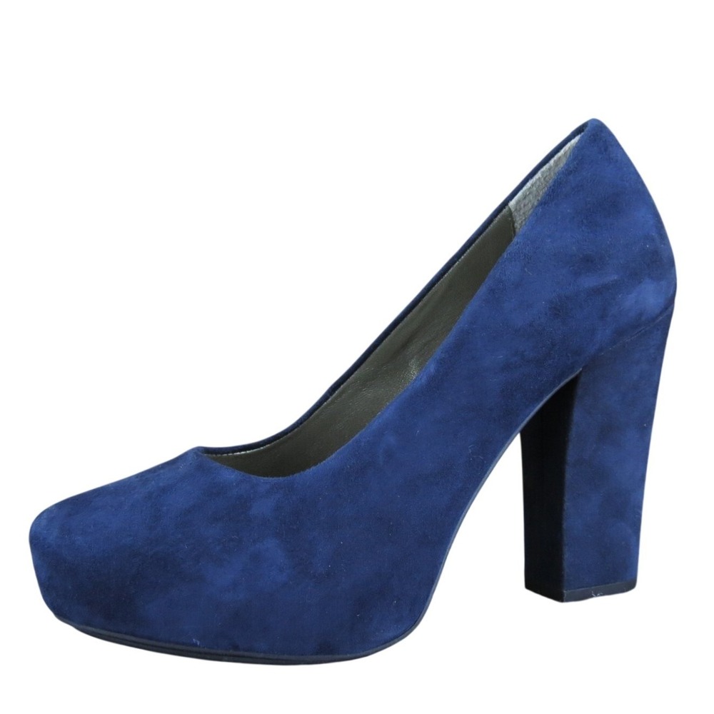 Me Too Women's Leeanna Platform Blue Suede Pump 7 Medium Gently Used 2025